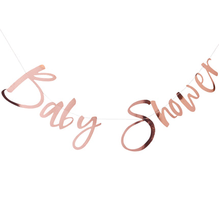 Rose Gold Baby Shower Girlande 1,5m