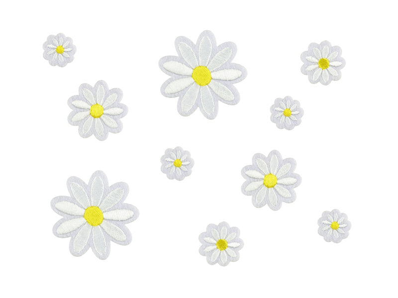 Eisen Emblem Blumen 10pcs