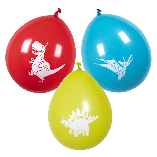 Dino Luftballons 25cm 6Stück