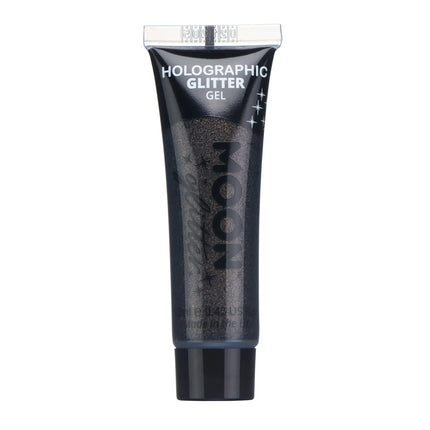 Moon Glitter Holographic Fine Glitter Gel Schwarz 12ml