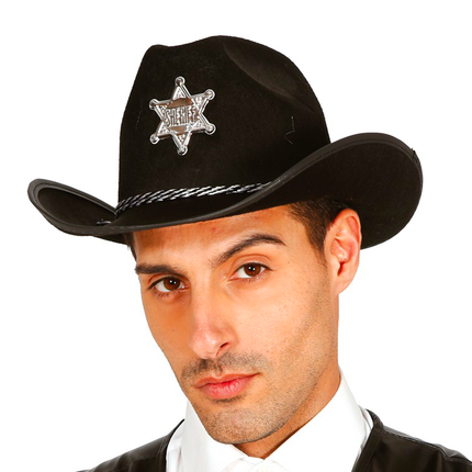 Sheriff Hut Schwarz