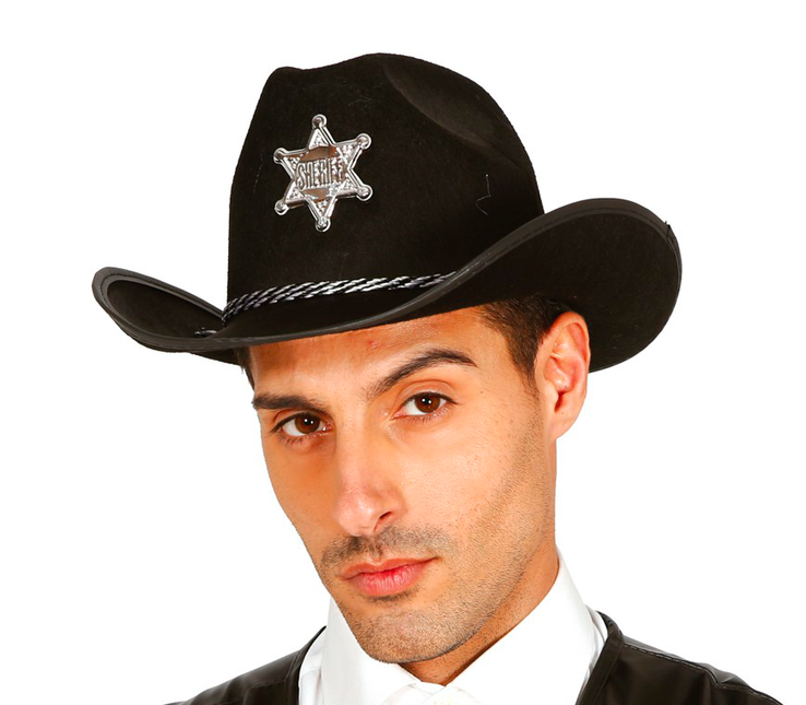 Sheriff Hut Schwarz