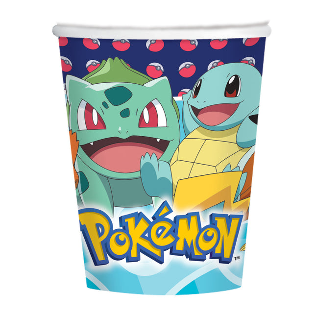 Pokemon Becher Pappe 250ml 8 Stk.