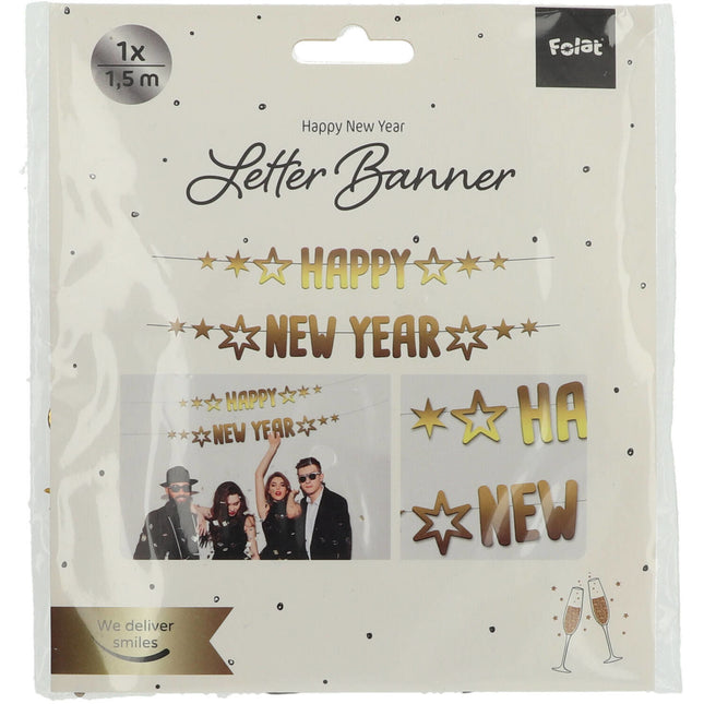 Buchstabengirlanden Happy New Year 2pcs