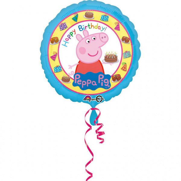 Peppa Pig Helium Ballon Happy Birthday 43cm leer