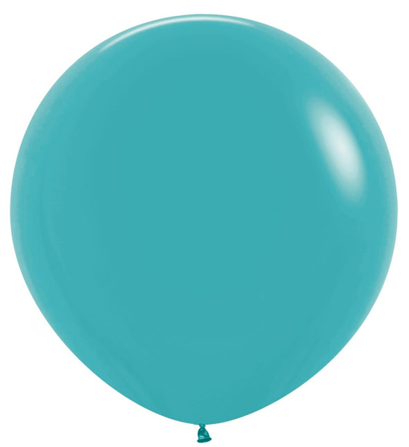 Ballons Karibik Blau 91cm 2Stk