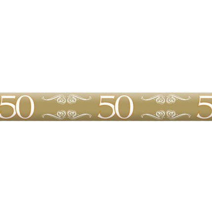 Absperrband 50 Jahre Gold 15m