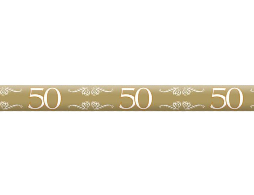 Absperrband 50 Jahre Gold 15m