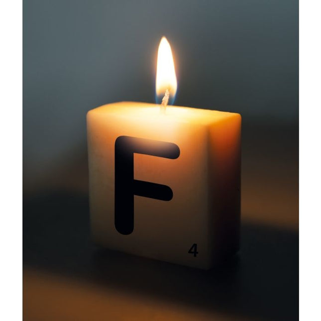 Buchstabe Kerze F 4cm