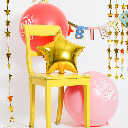 Ballons Happy Birthday Blau 80cm 3Stk