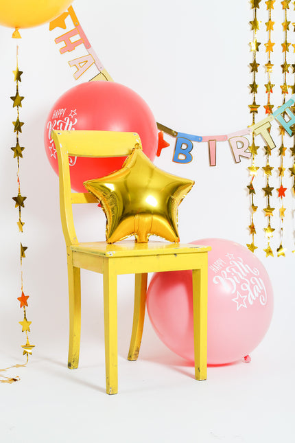 Ballons Happy Birthday Blau 80cm 3Stk