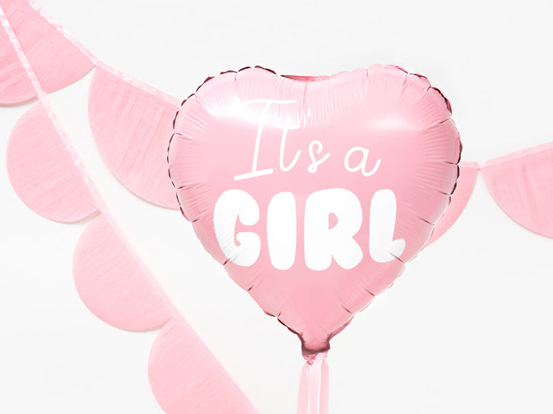 Helium Ballon Herz It's A Girl Empty 45cm