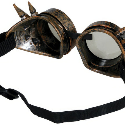 Steampunk Brille Braun