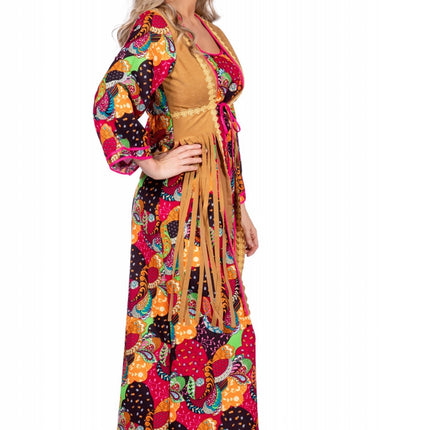 Hippie Kleid Lang Bunt