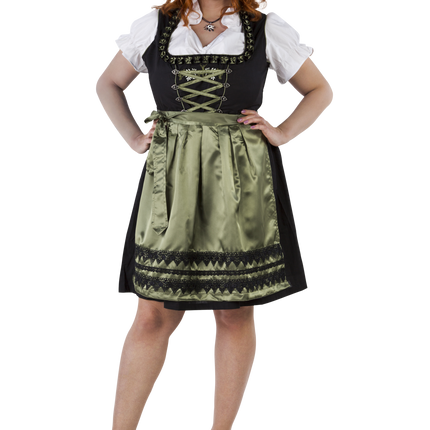 Schwarz Grünes Dirndlkleid Oktoberfest Damen