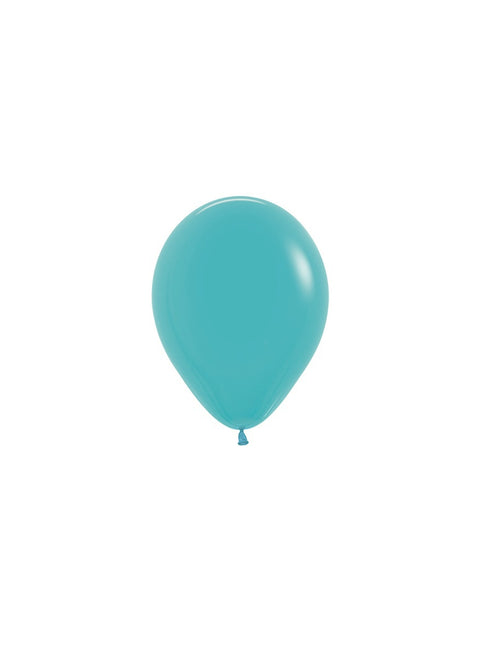 Ballons Karibik Blau 12cm 50Stk