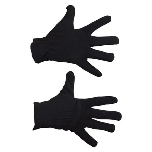 Handschuhe Baumwolle Schwarz Luxus