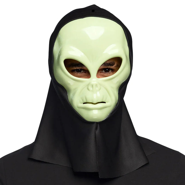 Halloween Maske Grünes Alien