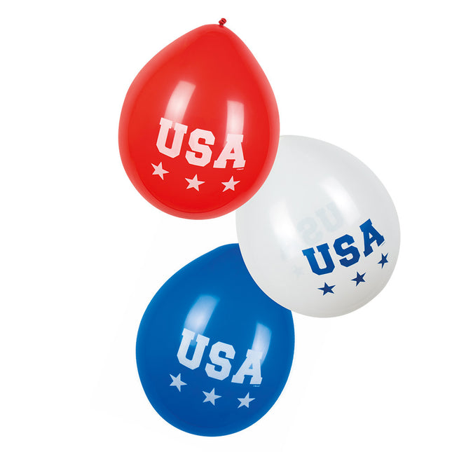 USA Luftballons 25cm 6 Stk.