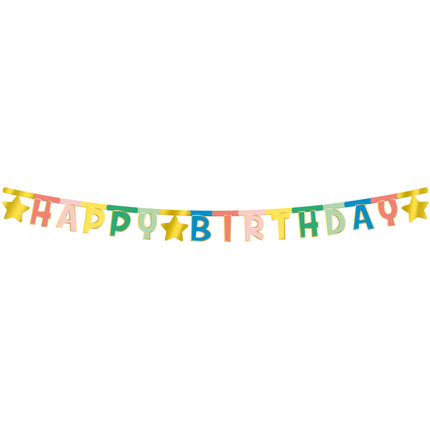 Briefschlinge Happy Birthday Star 1,6m