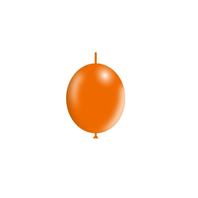 Orange Button Ballons 15cm 100Stk