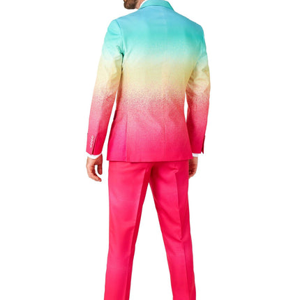 Regenbogen Fuchsia Blau Anzug Männer OppoSuits