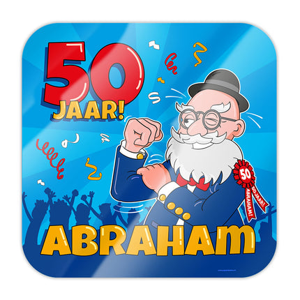 Abraham Türschild Cartoon 50cm