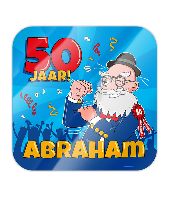 Abraham Türschild Cartoon 50cm