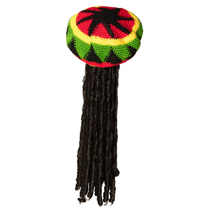 Rastahut mit Dreadlocks