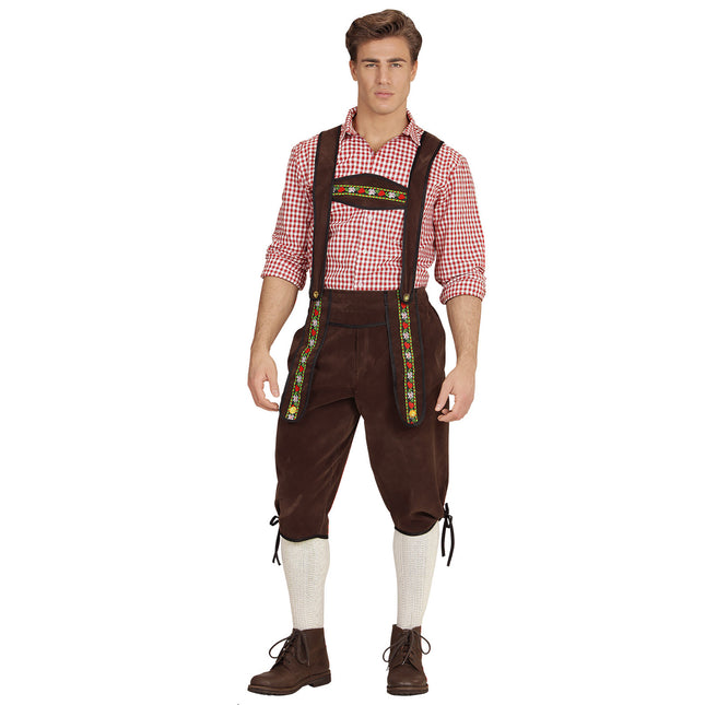 Oktoberfest Lederhosen Braun Männer