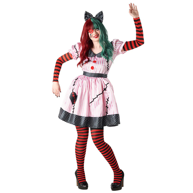 Halloween Kleid Damen Puppe