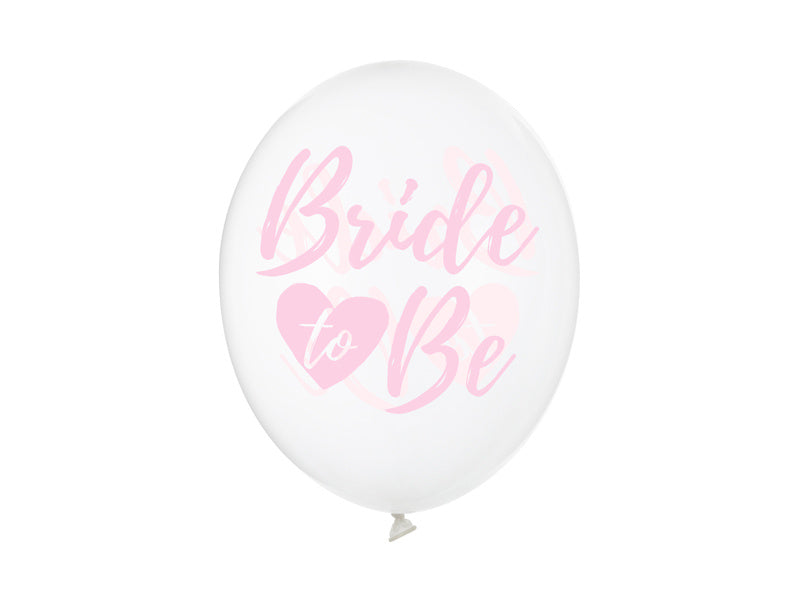 Bride To Be Ballons Rosa 30cm 6Stk