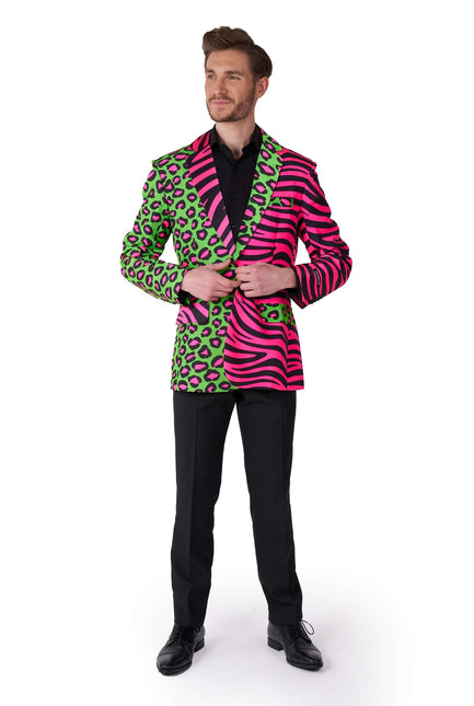 Panther Tiger Neon Blazer Männer Suitmeister