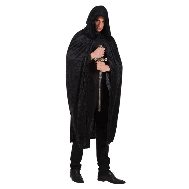 Halloween Cape Schwarz 1,7m