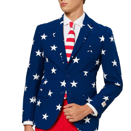 USA Stars Stripes Anzug Männer OppoSuits