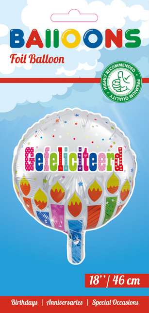 Heliumballon Glückwunsch 45cm leer