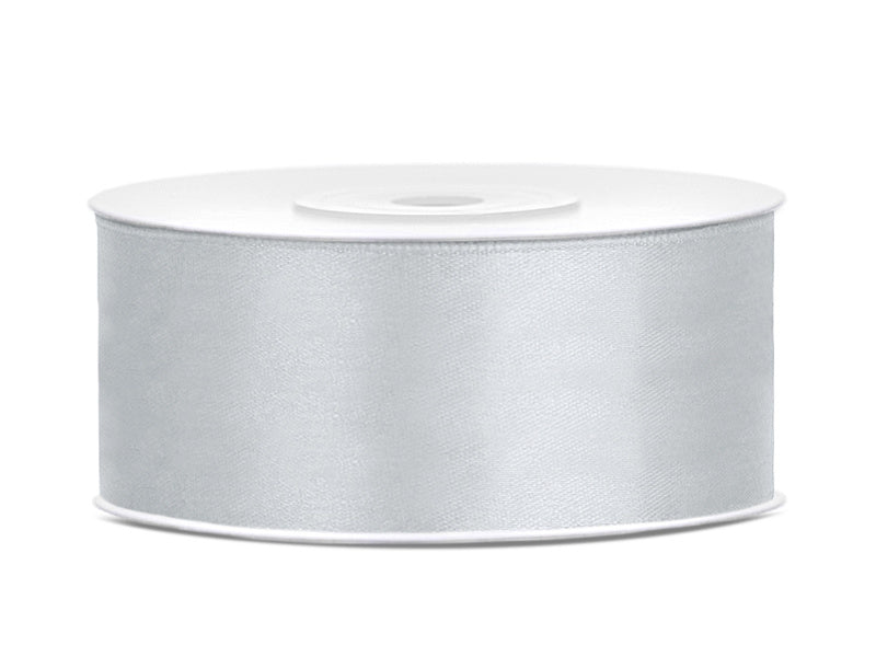 Satinband Silber 25mm 25m