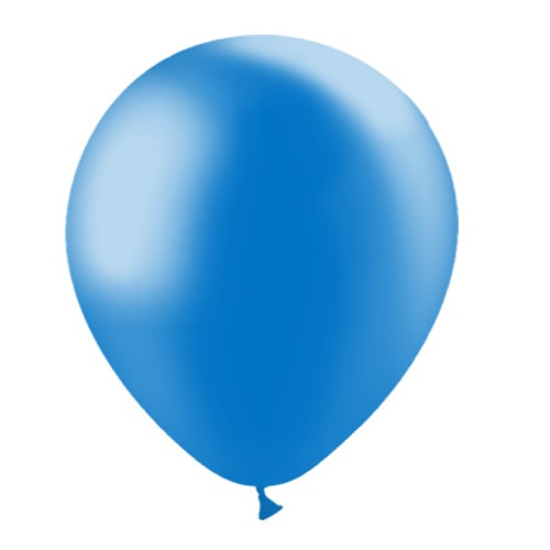 Blaue Ballons Metallic 30cm 50Stk