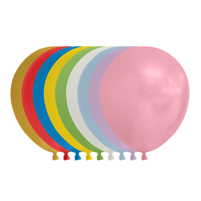 Bunte Ballons Metallic 13cm 100Stk