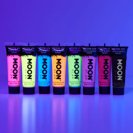 Moon Glow Pastell Neon UV Face Paint Pastellblau 12ml