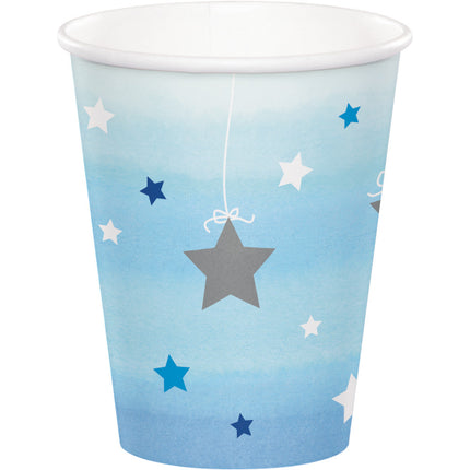 Blaue Becher Sterne 256ml 8Stk