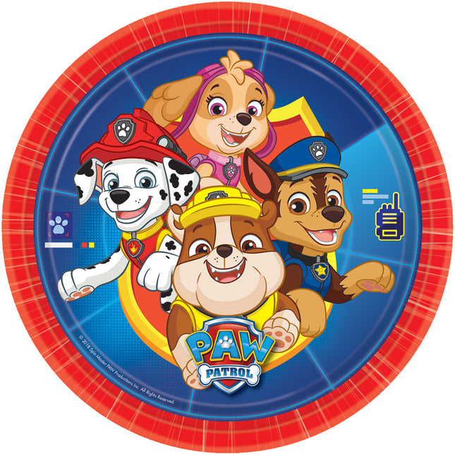 Paw Patrol Teller 22,8cm 8Stück