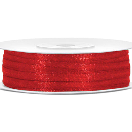 Satinband Rot 3mm 50m