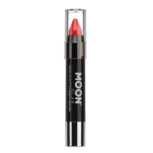 Moon Glow Neon UV Glitter Body Crayons Rot 3.2g