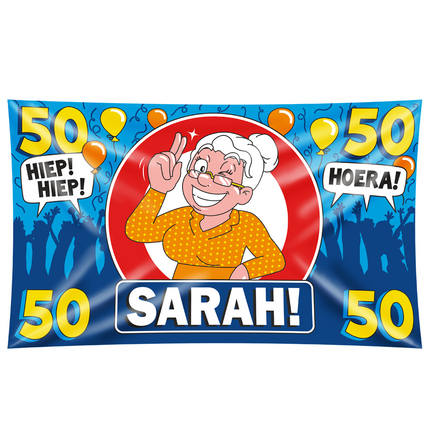 Sarah Wandfahne 50 Jahre Hurra 1,5m