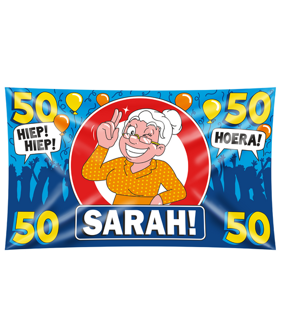 Sarah Wandfahne 50 Jahre Hurra 1,5m