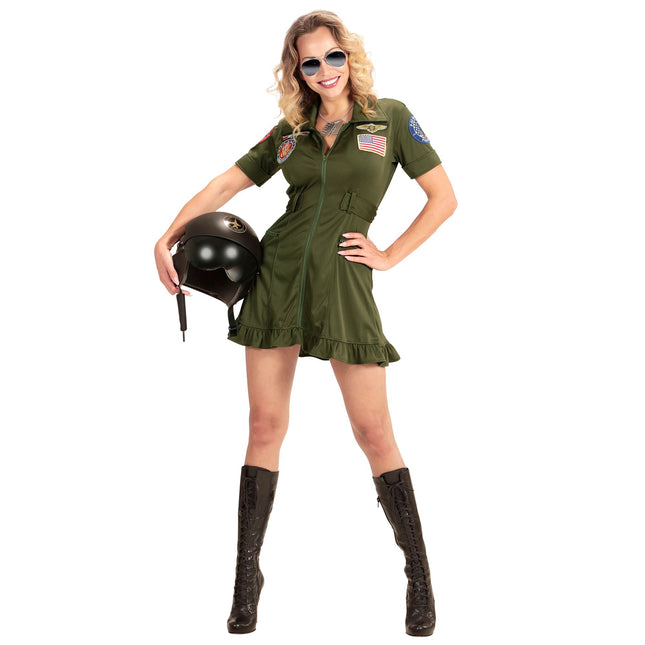 Pilot Kleid Grün Damen