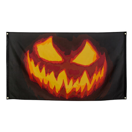 Halloween Flagge Gruseliger Kürbis 90x150cm