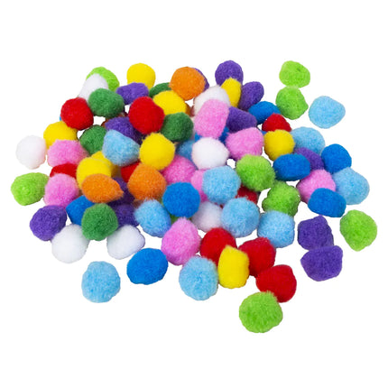 Bunte Pompons 100Stk