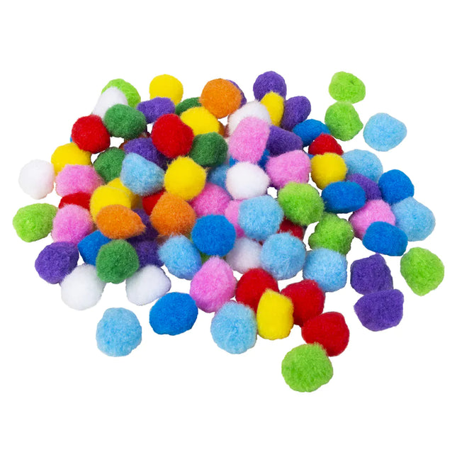 Bunte Pompons 100Stk